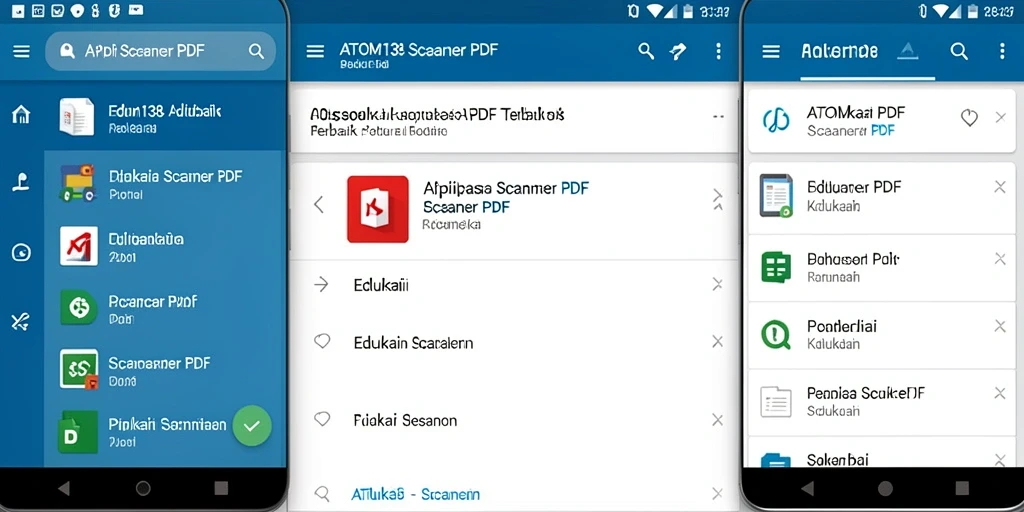 Tampilan antarmuka ATOM138 dengan fungsi Scanner PDF yang mudah digunakan.