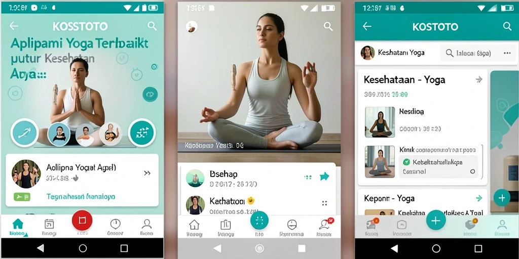 Antarmuka KOSTOTO yang ramah pengguna untuk latihan Yoga.