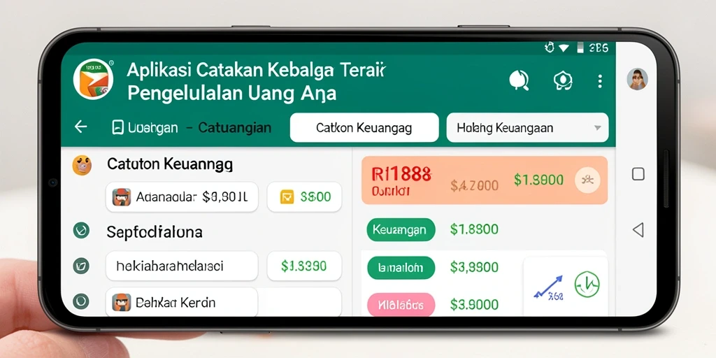 Tampilan antarmuka aplikasi Catatan Keuangan RI188 yang user-friendly.