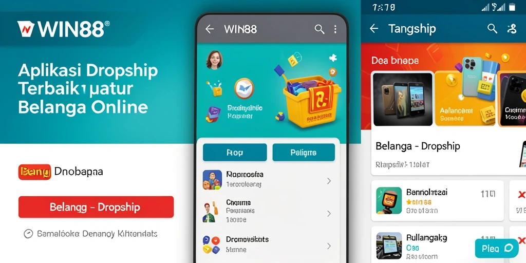 Antarmuka intuitif WIN88 untuk belanja dan dropshipping.