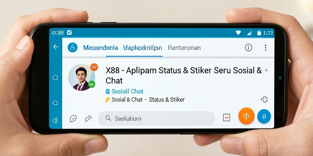Tampilan antarmuka X88 yang intuitif dan penuh warna.
